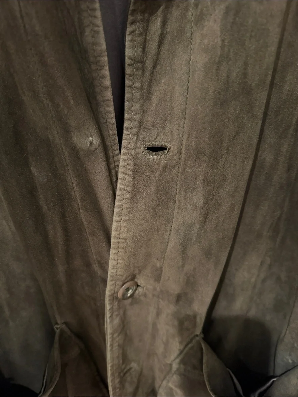 J. Crew Men's Brown Suede Lightweight Shirt Jacket
